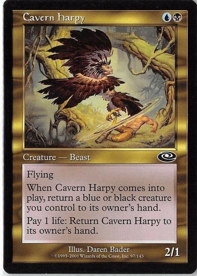Cavern Harpy Planeshift Light Play MTG Magic DNA GAMES - Image 1 of 1
