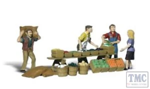 A2750 Woodland Scenics Painted Figures O Farmers Market - Picture 1 of 1