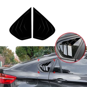 HECK SEITENFENSTER LAMELLEN ABDECKUNG GLANZ SCHWARZ FÜR BMW X6 E71 E72 2008-2014 - Bild 1 von 8