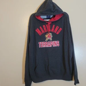 Maryland Terrapins Sweater Mens XXL Gray Red Stitched Logo Campus Heritage - Picture 1 of 12