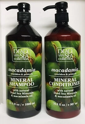 Dead Sea Collection Macadamia Mineral Shampoo 33.8 oz & Conditioner 30.6 fl oz - Image 1 of 2