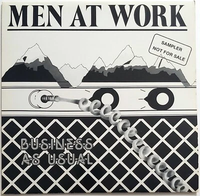 MEN AT WORK/ANGEL CITY–BUSINESS AS USUAL/NIGHT ATTACK LP 33 RPM VINYL - Image 1 of 4