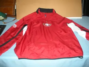 Maglione vintage San Francisco 49ers giacca a vento Xl/EG/TG mezza cerniera - Foto 1 di 14