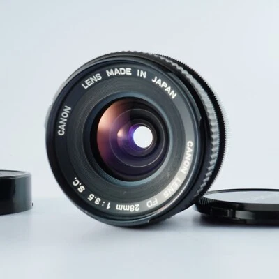 EX+5 O Mark Canon FD 28mm F/3.5 S.C. Lente gran angular MF de JAPÓN Foto 1 de 4