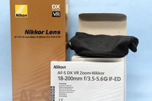 BOX, POUCH & MANUAL ONLY For Nikon 18-200 f3.5-5.6G IF-ED (( NO LENS OR HOOD)) - Picture 1 of 1