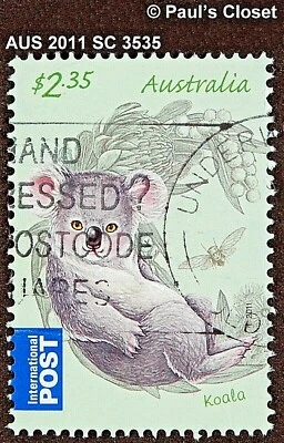 AUSTRALIA 2011 SC 3535 ~ $2.35 KOALA USED NO GUM VERY FINE - Image 1 of 2