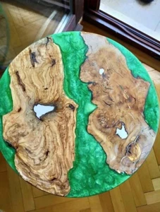 Custom Round Epoxy Coffee & Dining Table | Perfect for Bar & Cafe Spaces - Picture 1 of 5