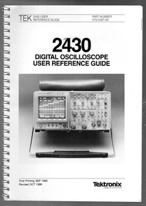 User Reference Manual for the Tektronix 2430 Digital Oscilloscope - Picture 1 of 4