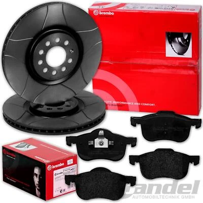 Brembo DISCOS DE FRENO RANURADOS + PASTILLAS DELANTERAS VOLVO V70 II XC70 S60 S80 - Imagen 1 de 2