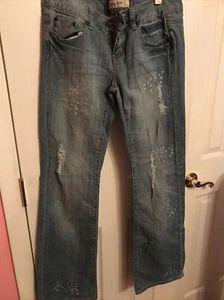 Imperial Star Light Blue Ripped Jeans Size 9 - Picture 1 of 12