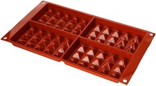 SF155 Waffle Mould Large Terracotta 4 Moulds Silicone