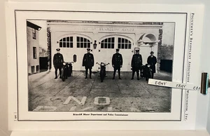 1925 BRIARCLIFF MANOR NY POLIZEI MOTORRAD PATROUILLENKOMMANDO WESTCHESTER COUNTY DRUCK - Bild 1 von 2