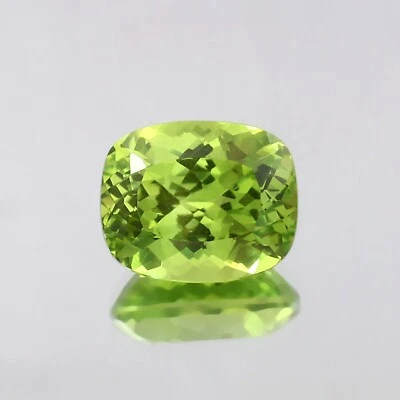 Natürlich Makellos Ceylon Peridot Grün Saphir Lose Kissen Schnitt Edelstein - Bild 1 von 4