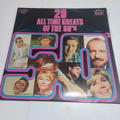20 ALL TIME GREATS OF THE 50’s VINTAGE VINYL RECORD 1972 - Image 1 of 4