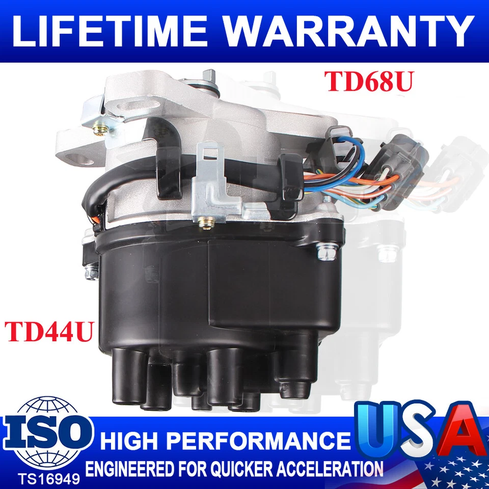 Ignition Distributor For Honda Civic Del Sol B16A OBD1 TD44U 1992 1993 1994 1995 - Image 1 of 4