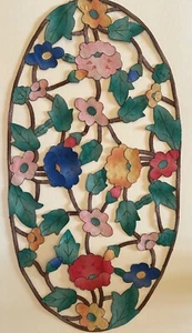 Boho Leinen Blumen Cut Out Kunst oder Tisch Topper - Bild 1 von 4