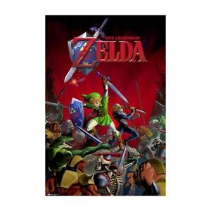 Laminated Zelda Ocarina of Time Songs Video Game Gaming Poster Dry Erase  Sign 24x36 : : Home