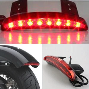 Luces traseras de freno LED con borde de guardabarros para Harley Davidson Sportster 883 hierro XL883N - Imagen 1 de 12