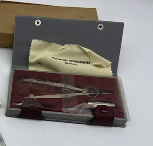 Vintage Drafting Tool Gramercy Precision Instruments Germany Set with Case MOA - Picture 1 of 12
