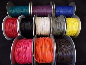 22 GAUGE GPT WIRE PICK 4 COLORS 50 FT EA PRIMARY AWG STRANDED 100% OFC COPPER - Picture 1 of 12