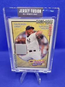 MARIANO RIVERA 2021 Jersey Fusion GAME USED SWATCH From Negro League Tribute Uni - Picture 1 of 2