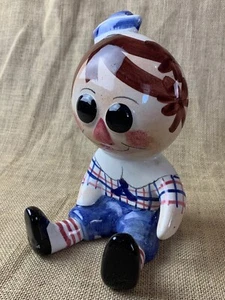 Cerdillera de cerámica Italia 1970 RAGGEDY ANDY * MAYÓLICA ITALIANA * Deruta - Imagen 1 de 4
