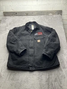 Giacca Carhartt uomo 2XL XXL nera grafica abbigliamento da lavoro lavoro lavoro fienile cappotto Spellout - Foto 1 di 13