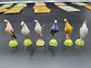 Small Wood Birds Lot of 6 vintage figures - Picture 1 of 5