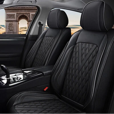 For Chevrolet Traverse 2018-2024 PU Leather 2-Seat Front Row Seat Cover Cushion - Image 1 of 4