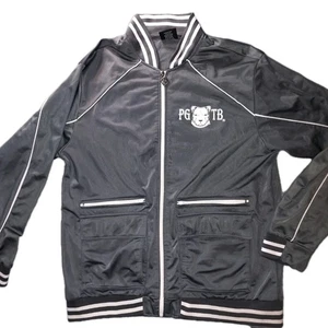 Nbn Gear Mens Large Long Sleeve Pitbull Graphic Gray Hooded Sweatshirt Zip Up  - Picture 1 of 6
