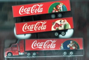 1 Coca Cola Mini Truck LKW Modellautos Weihnachtstruck 2 Anhänger - Bild 1 von 1