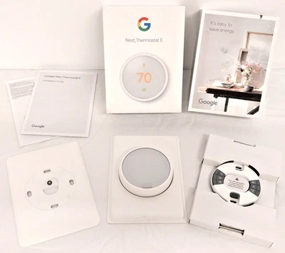 Termostato Google Nest E programável WiFi termostato inteligente T4000ES novo caixa aberta - Imagem 1 de 4