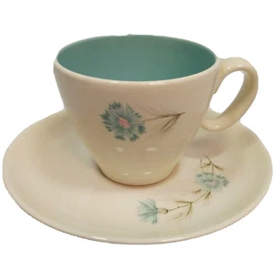 Taylor Smith & Taylor Ever Yours BOUTONNIERE Coffee Tea Cup & Saucer Vintage - Picture 1 of 6