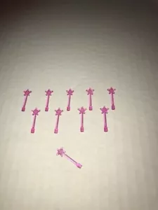 LEGO - ZAUBERSTÄBE - Transparent dunkelrosa (10 Stck.) - Brandneu! - Bild 1 von 2