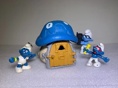 4.0013-18 Casa de campo de los Pitufos 40013 Azul Pitufo Casa Schleich Juguete Maison Schtroumpf Foto 1 de 4