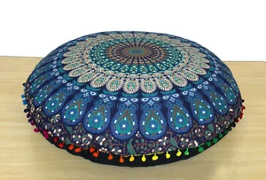 32" Round Floor Cushion Cover Floor Decorative Pillow Cover D1 - Picture 1 of 4