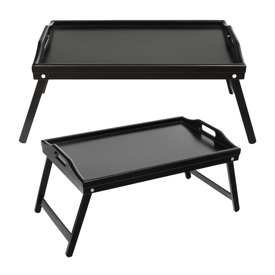 Rocco Schramm e.K. 2 Stück Frühstückstabletts Bambustablett klappbar Betttablett - Bild 1 von 1