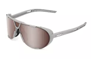 Nuevas gafas de sol 100 % WESTCRAFT | Gris piedra suave/Espejo plateado hipercarmesí - Imagen 1 de 6