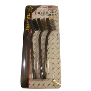 3pc Mini Metal Rusting Wire Brushes Bristle Plastic SS, Brass Nylon # 13260 - Picture 1 of 9