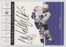 2003-04 Parkhurst Original Six Toronto Maple Leafs Wendel Clark #OS-WCL Auto