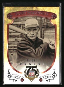 Rabbit Maranville 2014 Panini Hall of Fame Red Frame Baseball Card #26 51/75