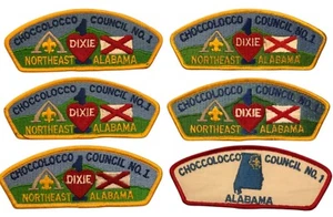 Choccolocco Council AL Lot of 6 Mint CSP Patches (SA200) - Picture 1 of 2
