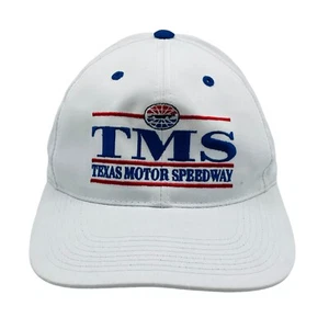 Texas Motor Speedway Hat Adult White Adjustable Split Bar Logo Cap Vintage - Picture 1 of 6