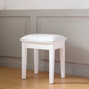 Makeup Vanity Stool Bench with Cushion, White, Fits. - Picture 1 of 12