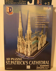 3-D Puzzle St. Patrick's Cathedral New In Box 117 Pieces MFG Part No. CF103H