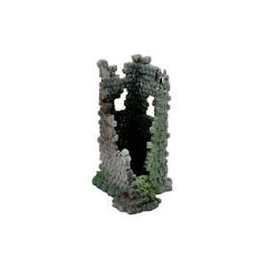 Bergfried, zerfallener Turm, Ruine, Spur N, lackiert dunkelgrau + gealtert - Bild 1 von 1