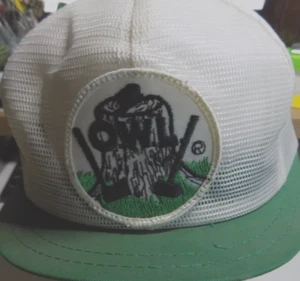 Gorra de camionero OWL Snapback pico plano bordado parche malla - Imagen 1 de 6