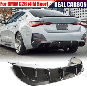 Real Carbon Rear Bumper Diffuser Bodykit Lip For BMW i4 M50 M Sport 2022-2023 - Foto 1 di 18