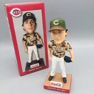 Cincinnati Reds Homer Bailey Camouflage Bobblehead Camo Coke-Cola - Picture 1 of 14