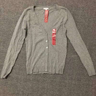 Merona Womens Cardigan XS Gray Sweater Heather NWT - Image 1 of 4